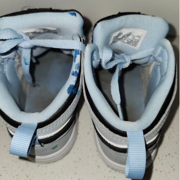 Jordan 1 Mid Ice Blue Toddler Size 10C New DV1338-104 Air Jordan Mid Baby - Picture 7 of 7